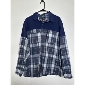 ATG All Terrain Gear X Wrangler Organic Cotton Button Front Shirt Men’s XL Plaid